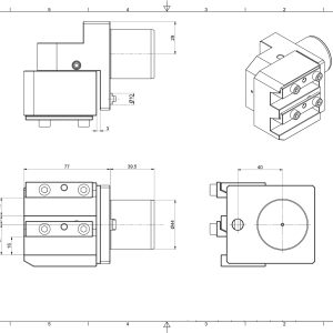 Werkzeughalter STAR 431-03-00 2-Stationen 16x16mm; für Rückseite (IntNr231162)