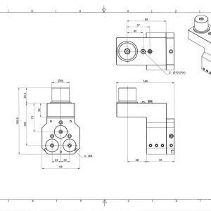 Werkzeughalter STAR 7.077.408 3-fach-Bohrhalter Ø32mm mit Kühlmittelversorgung (IntNr231163)