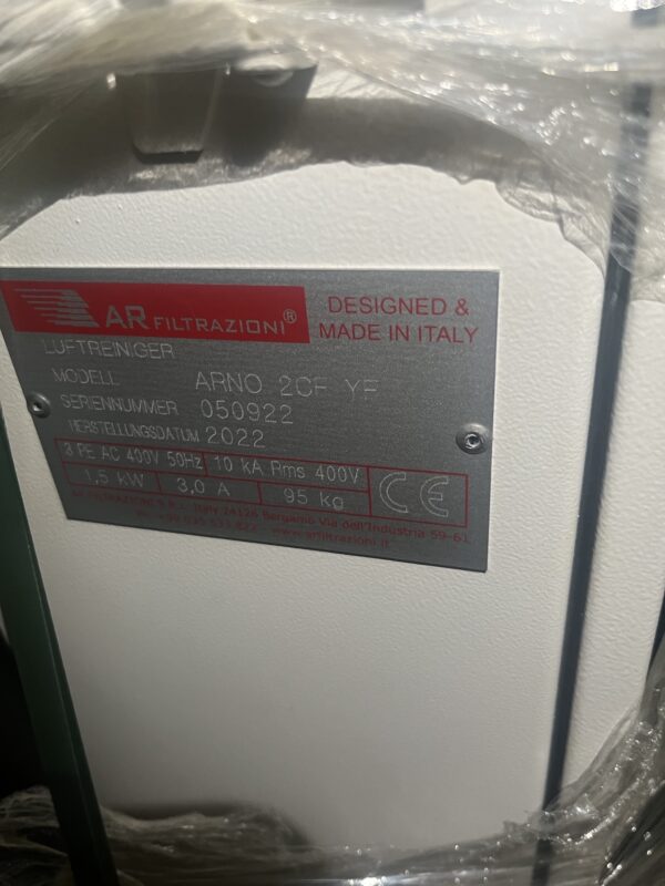 gebr. AR Filtrazioni Modell ARNO 2CF YF Baujahr 2022 (IntNr231085)
