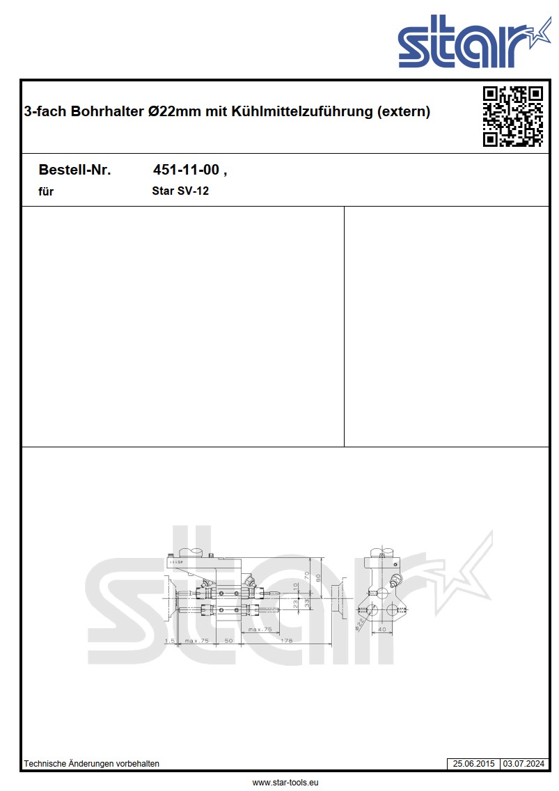 gebr. Werkzeughalter STAR 451-11-00_Star SV12 (IntNr231136) – Image 2